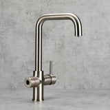 Verossi  | Valyrian | Biometric 4 in 1 Instant Boiling & Filtered Cold Water Tap | Brushed Steel Finish