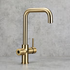Verossi  | Valyrian | Finger Print Control 4 in 1 Instant Boiling & Filtered Cold Water Tap | Brushed Brass Finish