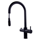 Verossi | Vento | 3 in 1 Instant Boiling | Swan Pull Out Spout | Matt Black