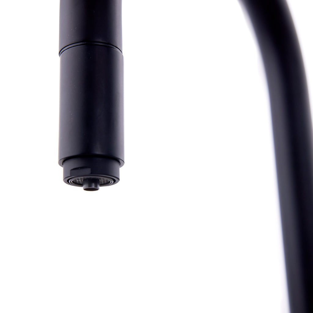 Verossi | Vento | 3 in 1 Instant Boiling | Swan Pull Out Spout | Matt Black