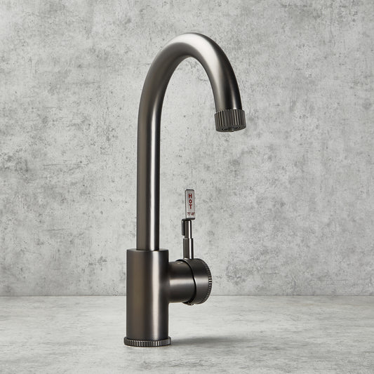 Brushed Gunmetal | 3-in-1 Instant Boiling Water Tap System