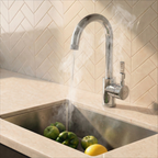 Verossi  | Volissi | Industrial Style Single Lever 3 in 1 Instant Boiling Tap | Polished Chrome Finish