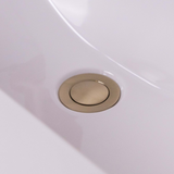 Push Button Click-Clack Basin Waste - Unslotted - G1 1/4" - Brushed Brass