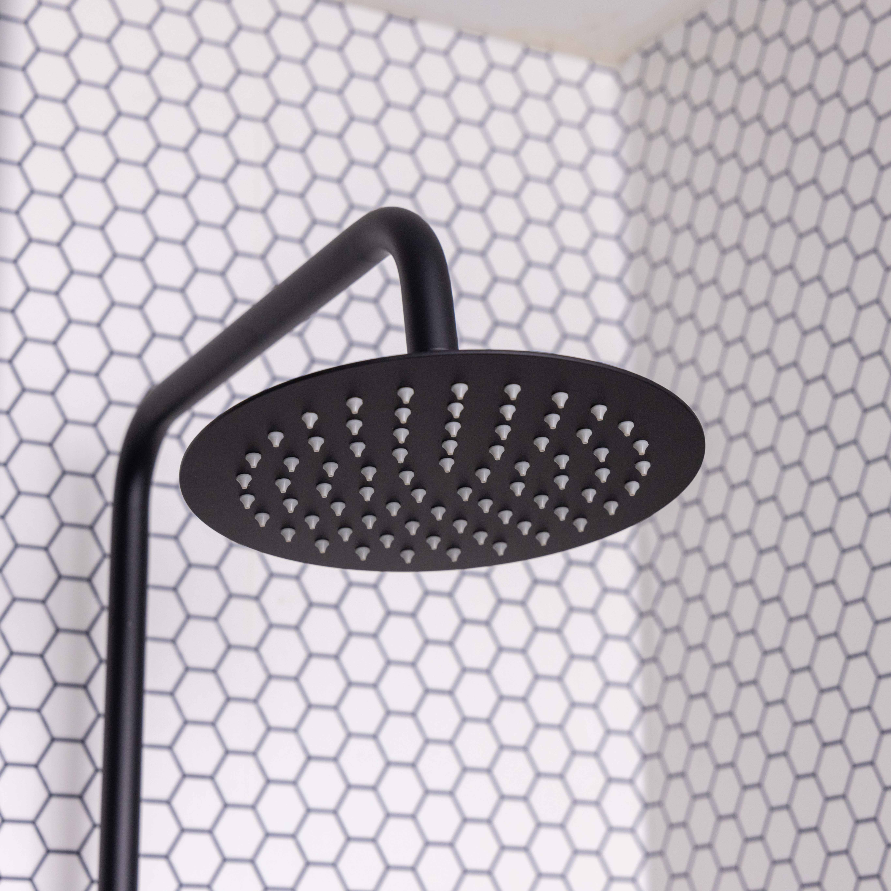 Siena | Round Style Thermostatic Shower Kit | Matt Black