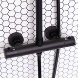 Siena | Round Style Thermostatic Shower Kit | Matt Black