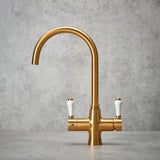 Verossi | Vulcanico | Traditional 3 in 1 Instant Boiling Tap | Brushed Gold Finish