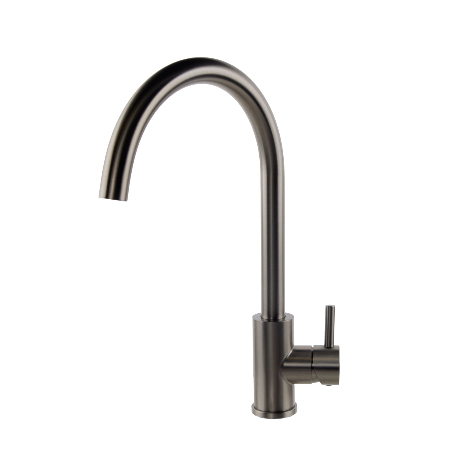 Verossi  | Top Fix - Vito - Swan Kitchen Sink mixer | Brushed Steel