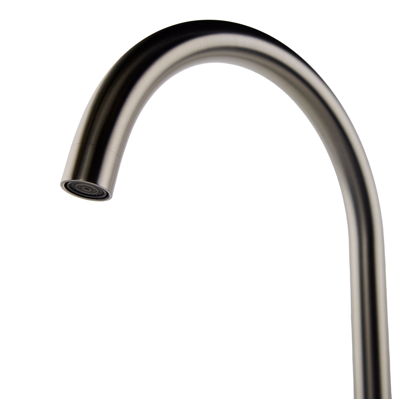 Verossi  | Top Fix - Vito - Swan Kitchen Sink mixer | Brushed Steel