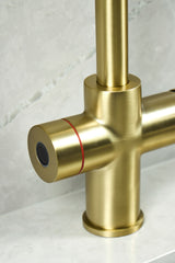 Verossi  | Valeria | Biometric 3 in 1 Instant Boiling Tap | Brushed Brass Finish