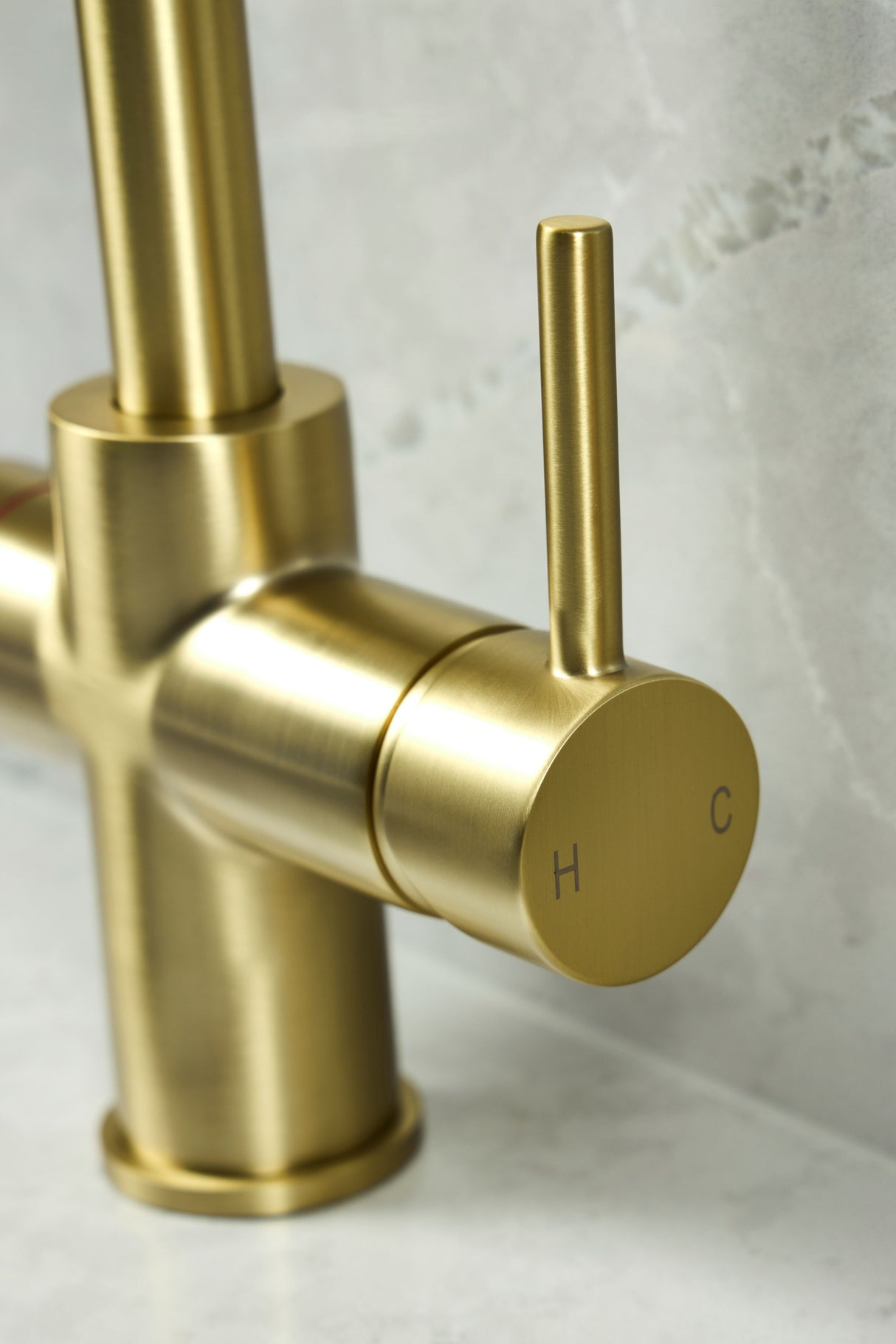 Verossi  | Valeria | Biometric 3 in 1 Instant Boiling Tap | Brushed Brass Finish