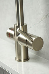 Verossi  | Valeria | Biometric 3 in 1 Instant Boiling Tap | Brushed Steel Finish