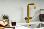 Verossi  | Valyrian | Finger Print Control 4 in 1 Instant Boiling & Filtered Cold Water Tap | Brushed Gold Finish