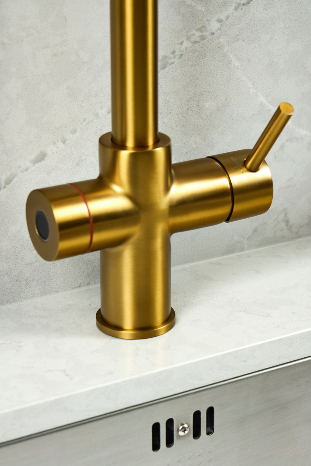 Verossi  | Valyrian | Finger Print Control 4 in 1 Instant Boiling & Filtered Cold Water Tap | Brushed Gold Finish