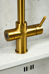 Verossi  | Valyrian | Biometric 4 in 1 Instant Boiling & Filtered Cold Water Tap | Brushed Gold Finish