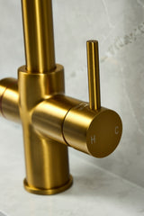 Verossi  | Valyrian | Biometric 4 in 1 Instant Boiling & Filtered Cold Water Tap | Brushed Gold Finish