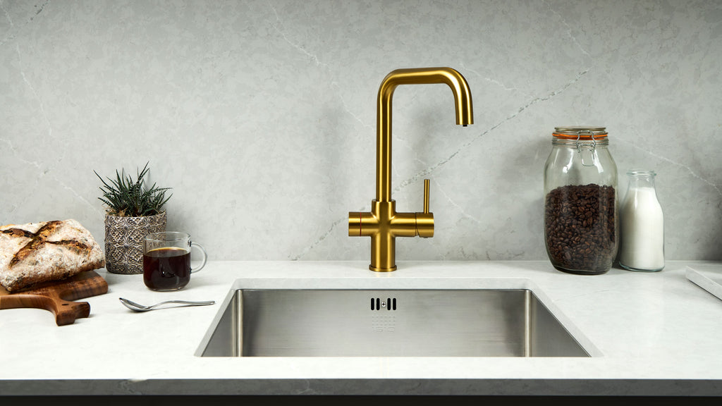 Verossi  | Valeria | Finger Print Control 3 in 1 Instant Boiling Tap | Brushed Gold Finish