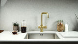 Verossi  | Valyrian | Biometric 4 in 1 Instant Boiling & Filtered Cold Water Tap | Brushed Brass Finish