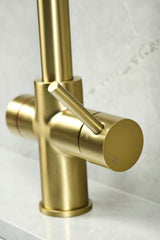 Verossi  | Valyrian | Biometric 4 in 1 Instant Boiling & Filtered Cold Water Tap | Brushed Brass Finish