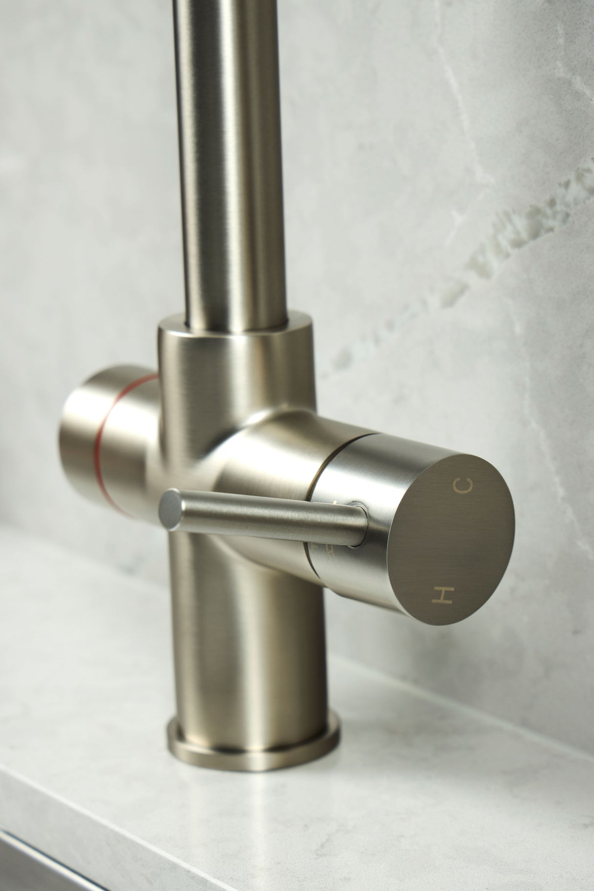 Verossi  | Valyrian | Biometric 4 in 1 Instant Boiling & Filtered Cold Water Tap | Brushed Steel Finish