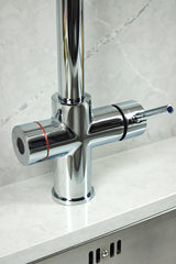 Verossi  | Valyrian | Biometric 4 in 1 Instant Boiling & Filtered Cold Water Tap | Polished Chrome Finish