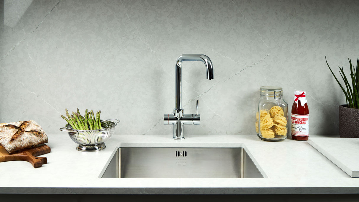 Verossi  | Valyrian | Biometric 4 in 1 Instant Boiling & Filtered Cold Water Tap | Polished Chrome Finish