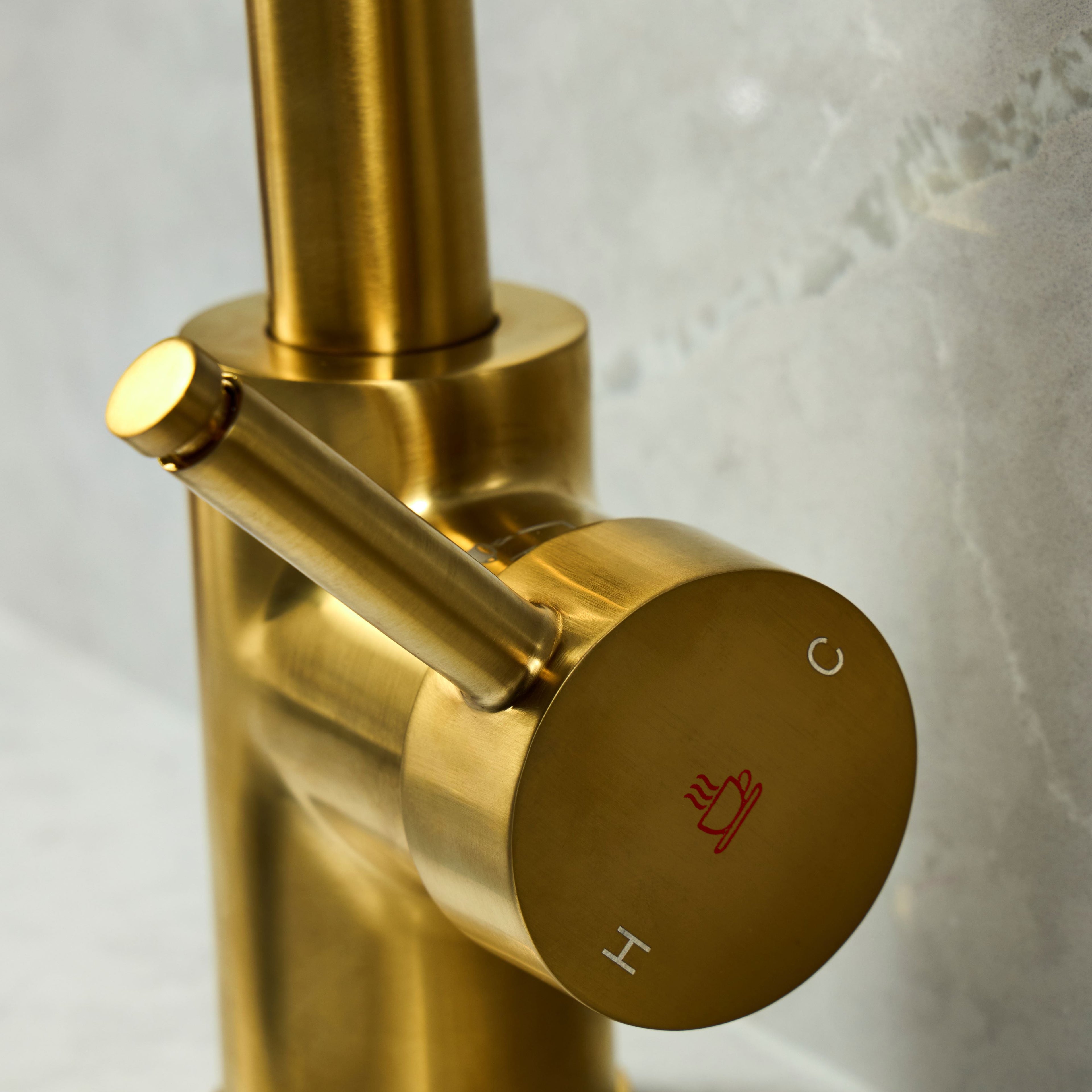 Verossi  | Velante | Single Lever 3 in 1 Instant Boiling Tap | Brushed Gold Finish