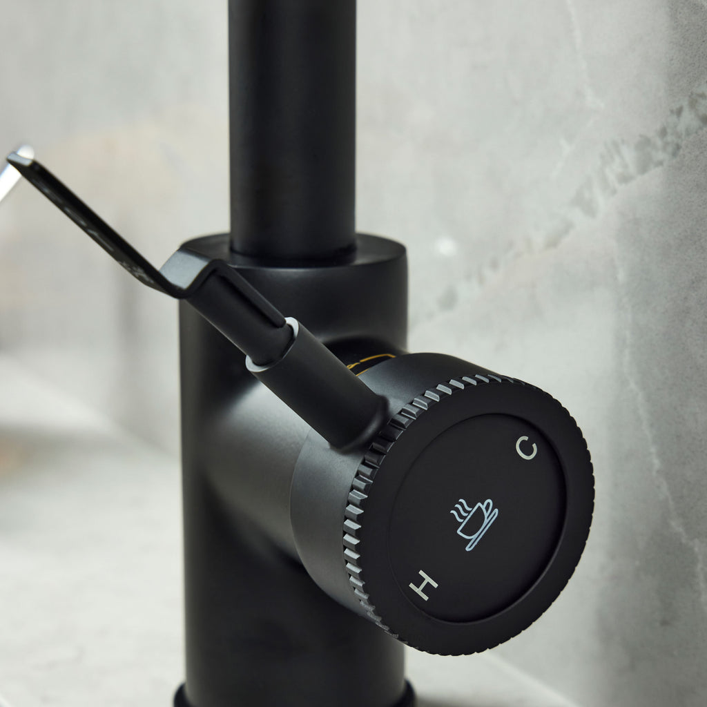 Verossi  | Volissi | Industrial Style Single Lever 3 in 1 Instant Boiling Tap | Matt Black Finish