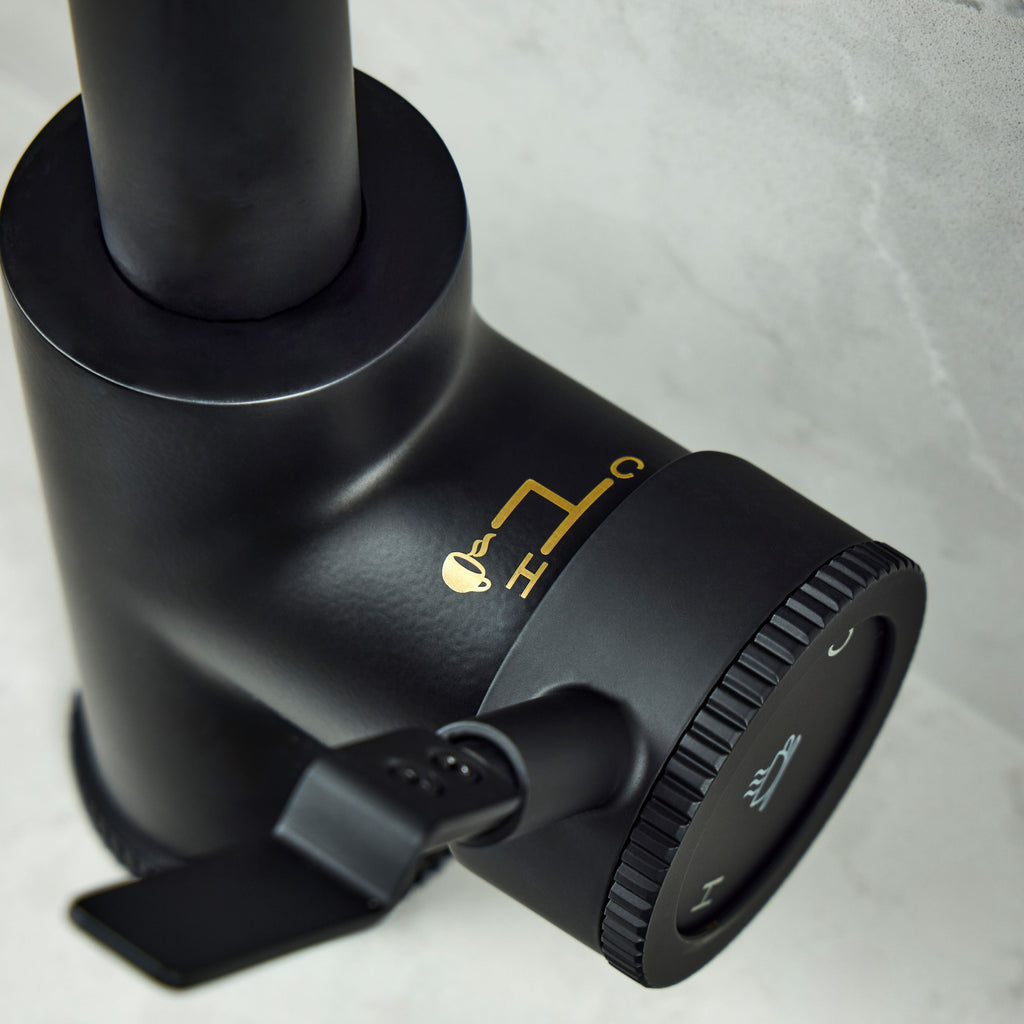 Verossi  | Volissi | Industrial Style Single Lever 3 in 1 Instant Boiling Tap | Matt Black Finish