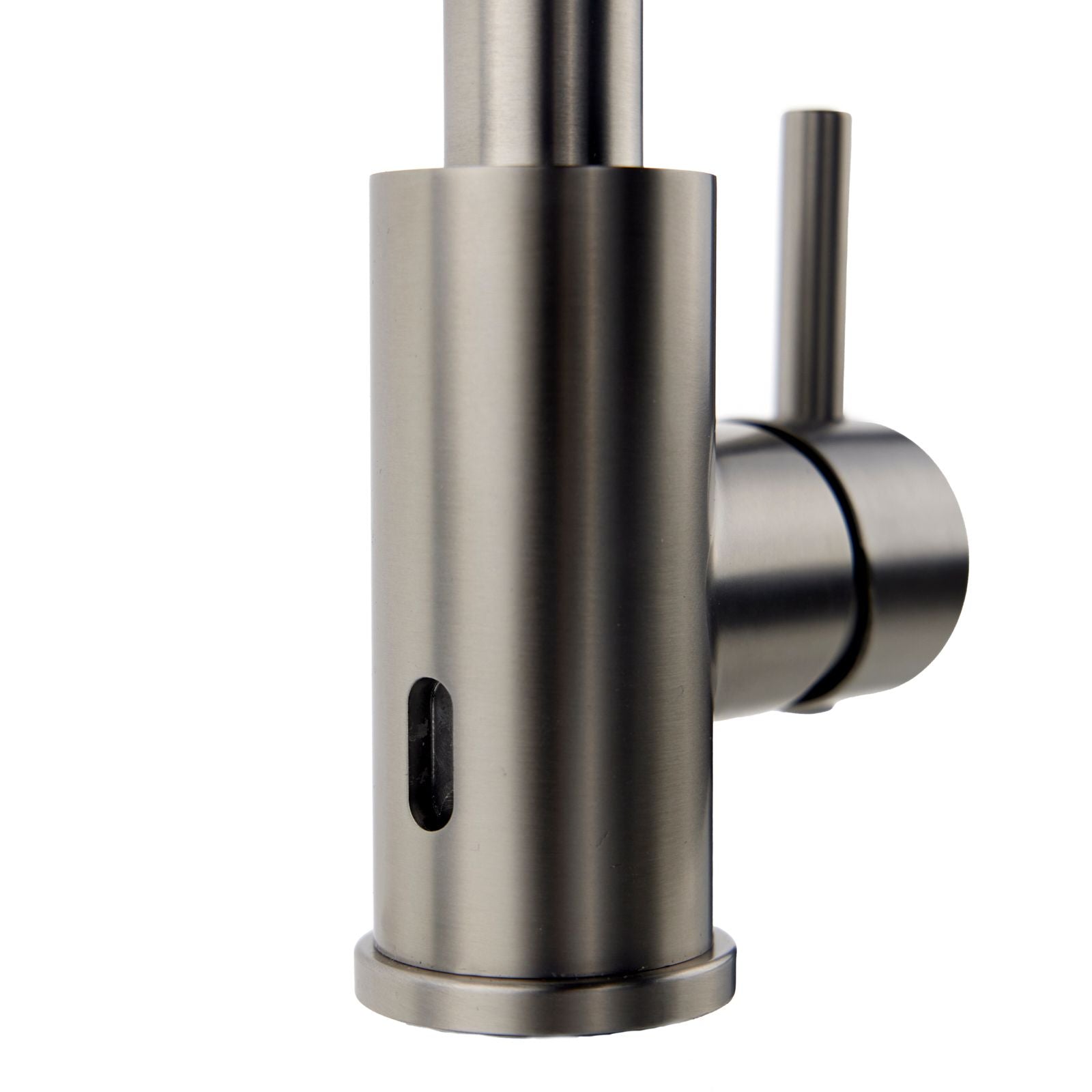 Verossi | Top Fix - Vito | L Neck Single Lever Mixer Kitchen tap | Brushed Steel