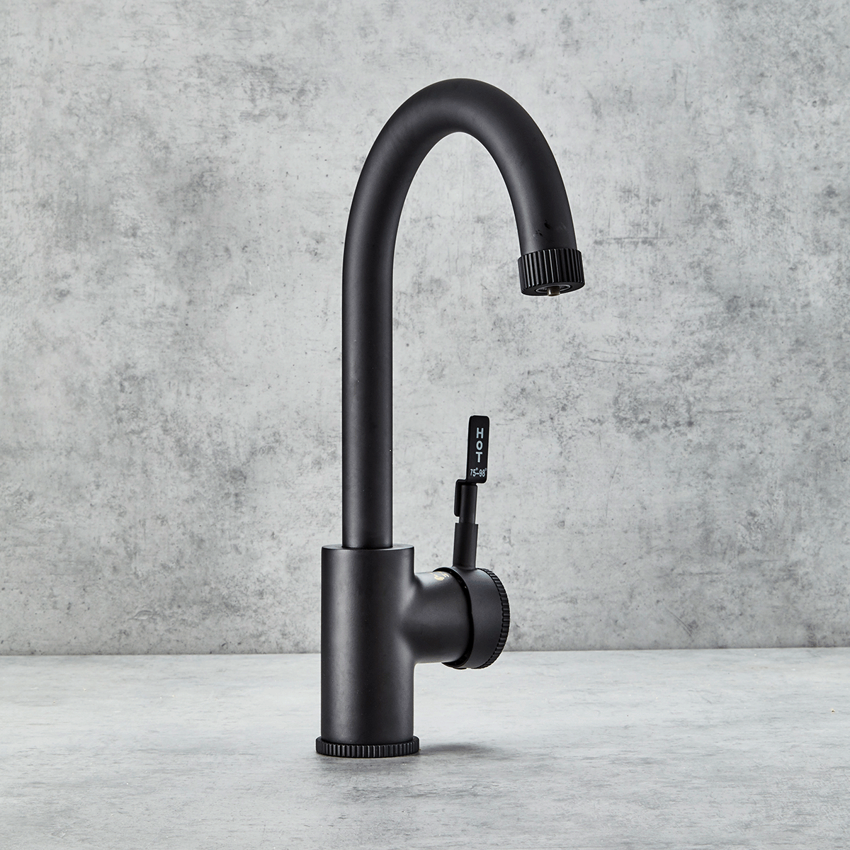 Verossi  | Volissi | Industrial Style Single Lever 3 in 1 Instant Boiling Tap | Matt Black Finish