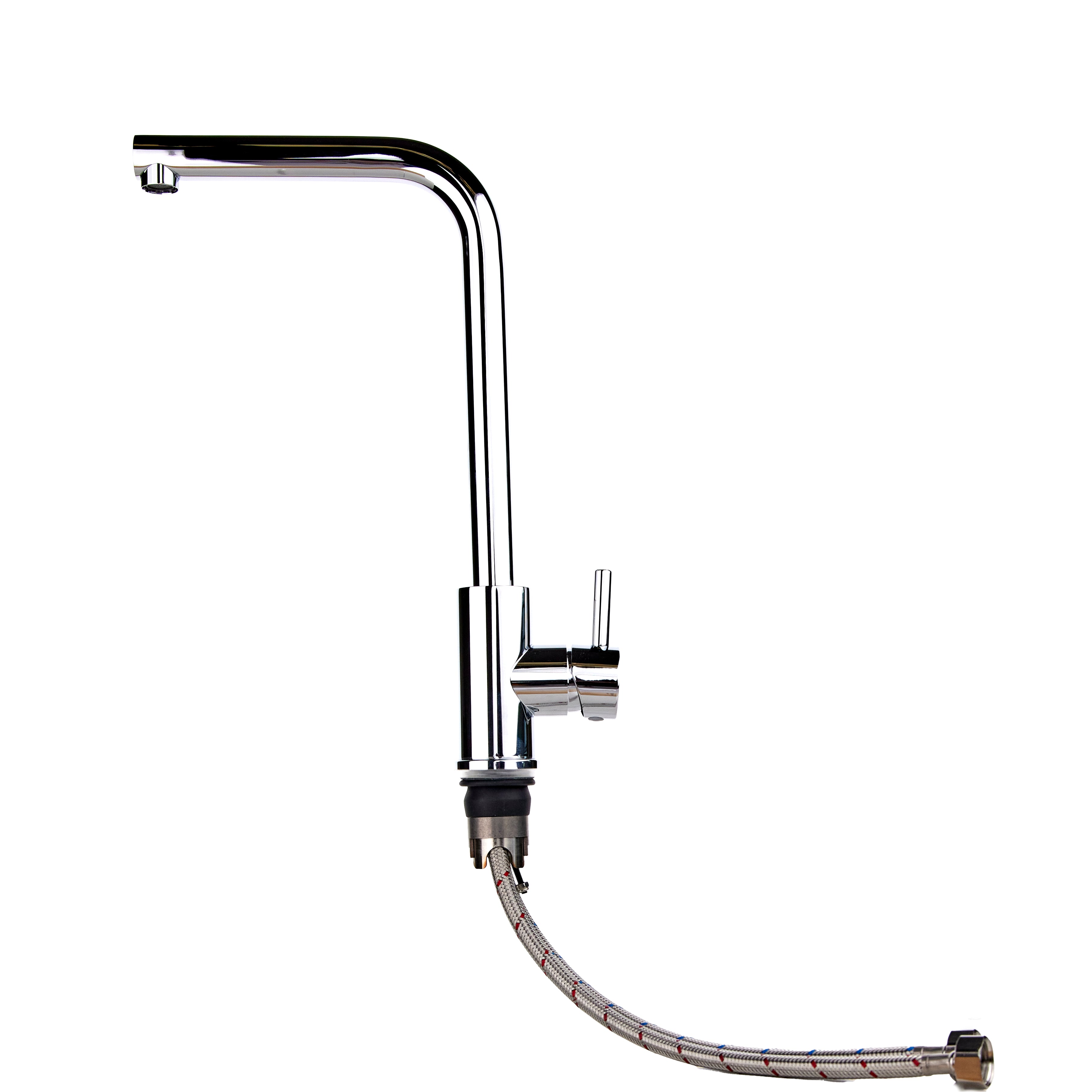 Verossi | Top Fix - Vito | L Neck Single Lever Mixer Kitchen tap | Chrome