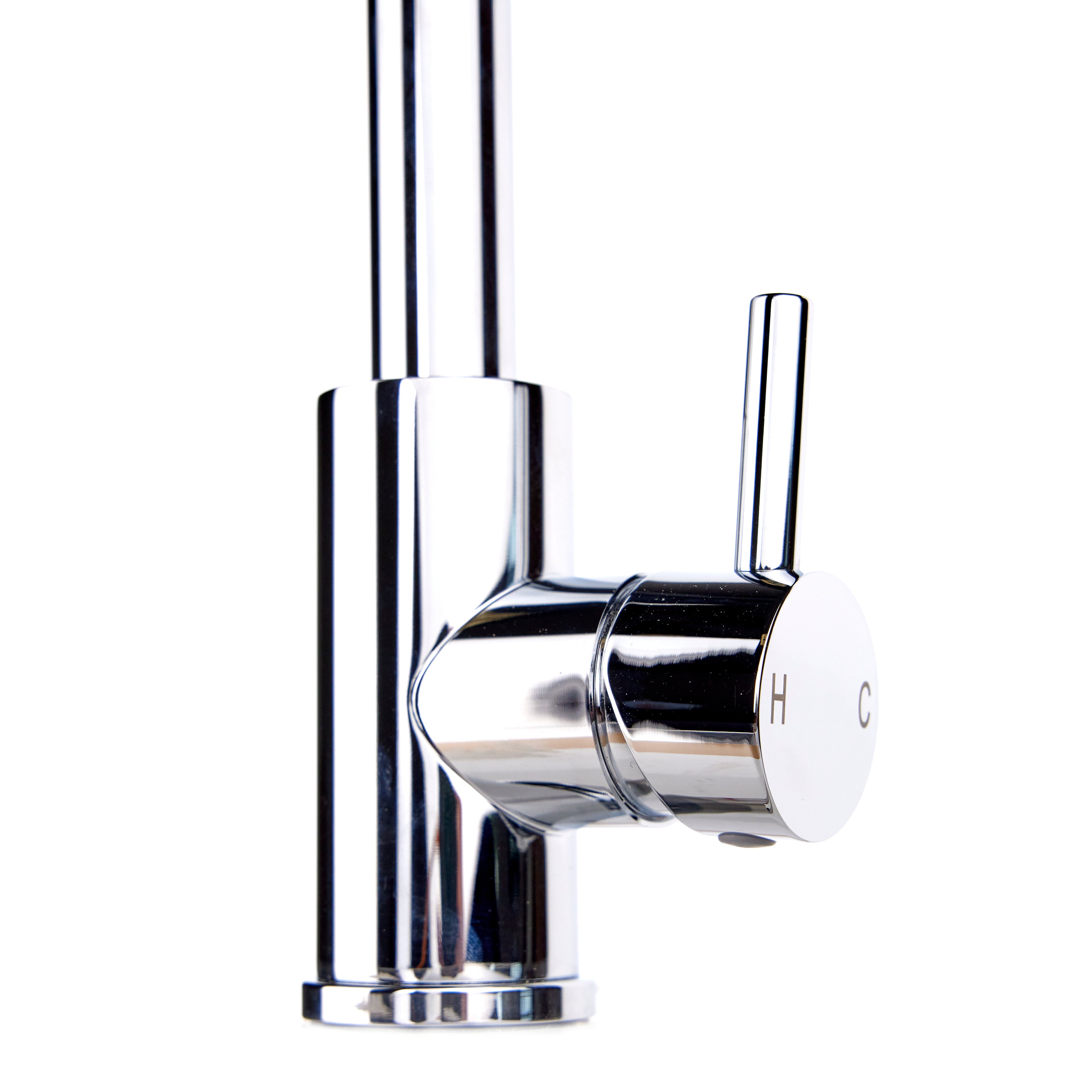 Verossi | Top Fix - Vito | L Neck Single Lever Mixer Kitchen tap | Chrome