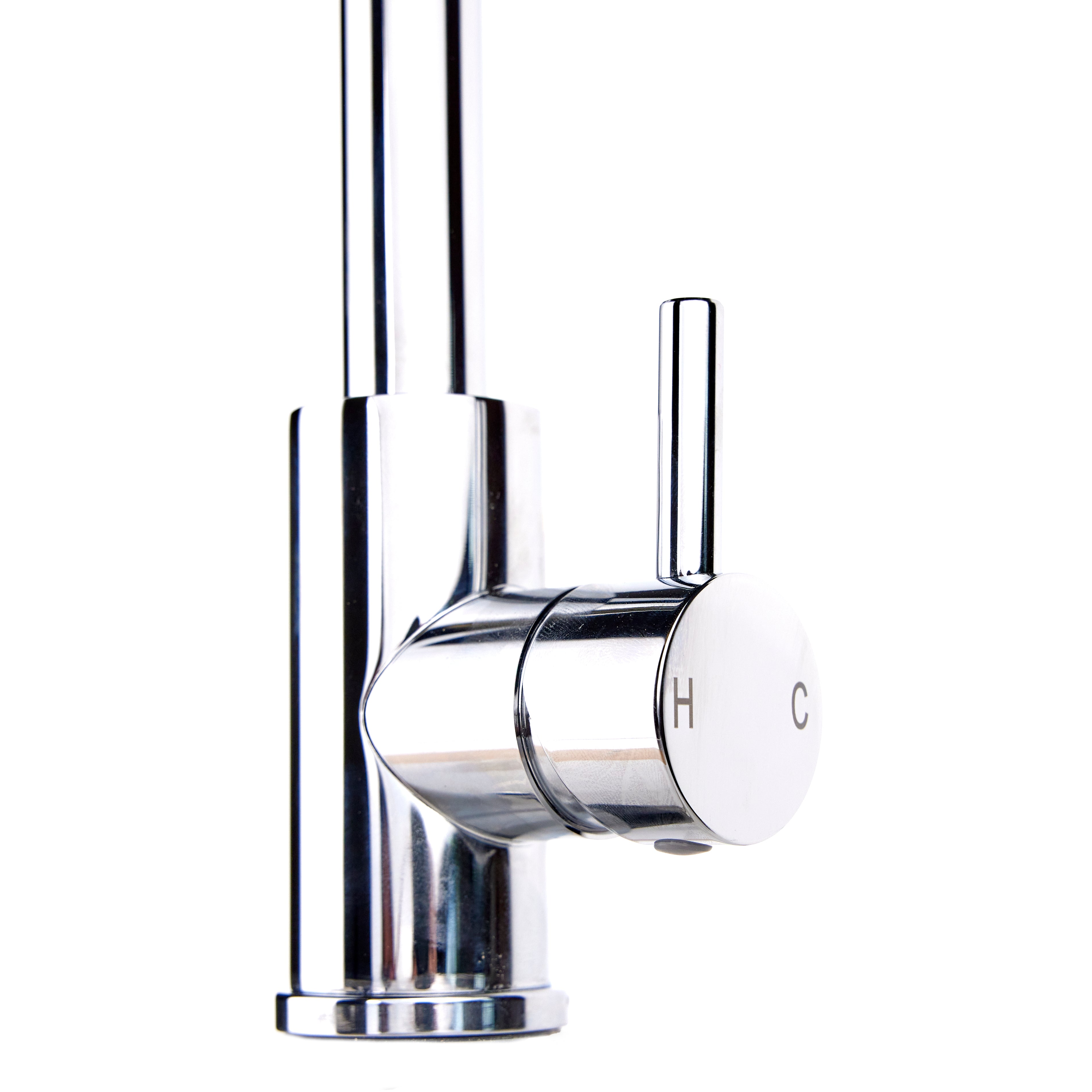 Verossi |Top Fix - Vito | Square Single Lever Kitchen tap | Chrome