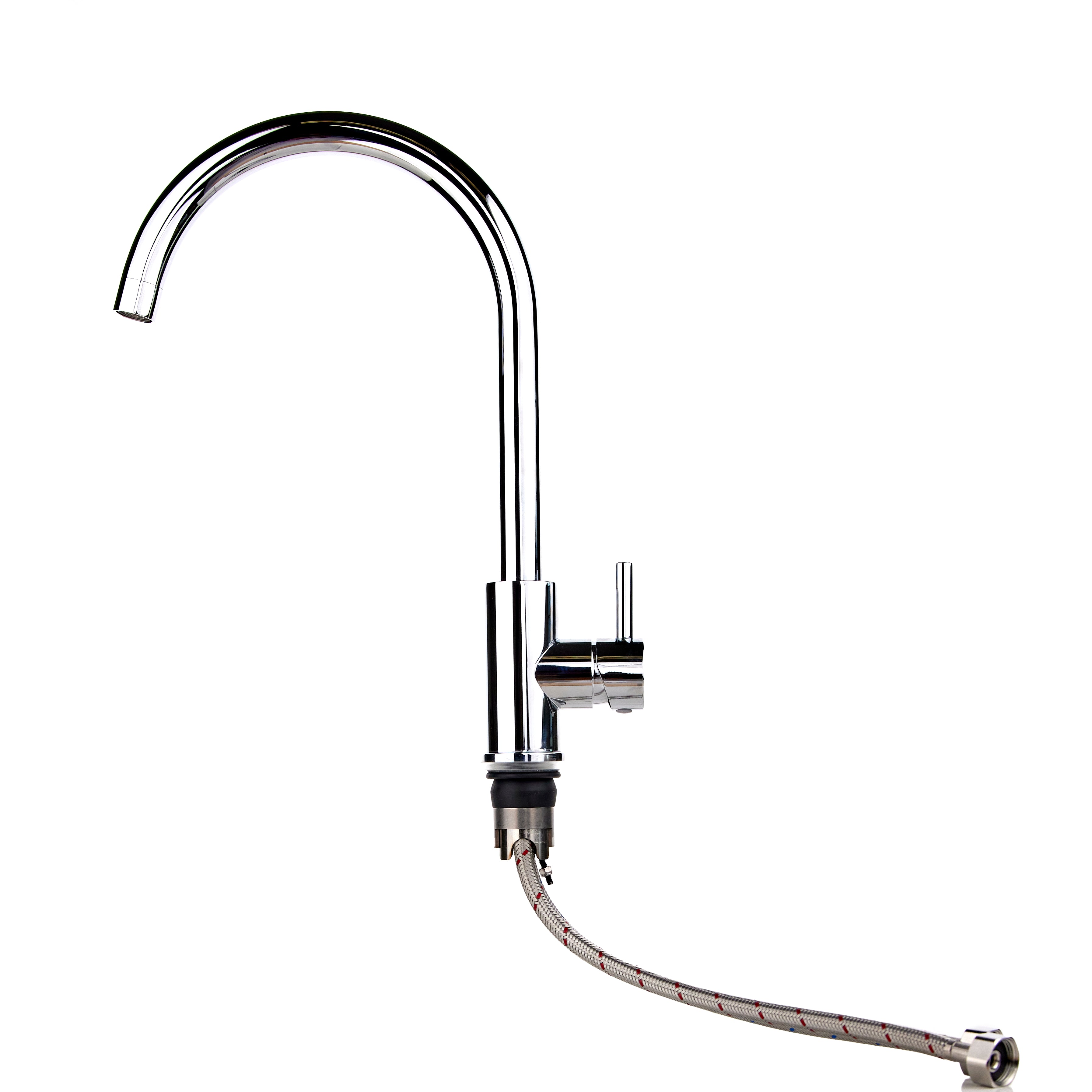 Verossi  | Top Fix - Vito - Swan Kitchen Sink mixer | Polished Chrome