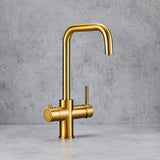 Verossi | Vamore | 3 in 1 Instant Boiling Tap | Brushed Gold Finish