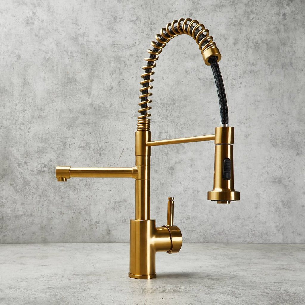 Verossi  | Flex | Multiuse Style 3 in 1 Instant Boiling Tap with Flexi Spray  | Brushed Gold Finish