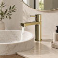 Blake | Mono Basin Mixer | Brushed Brass