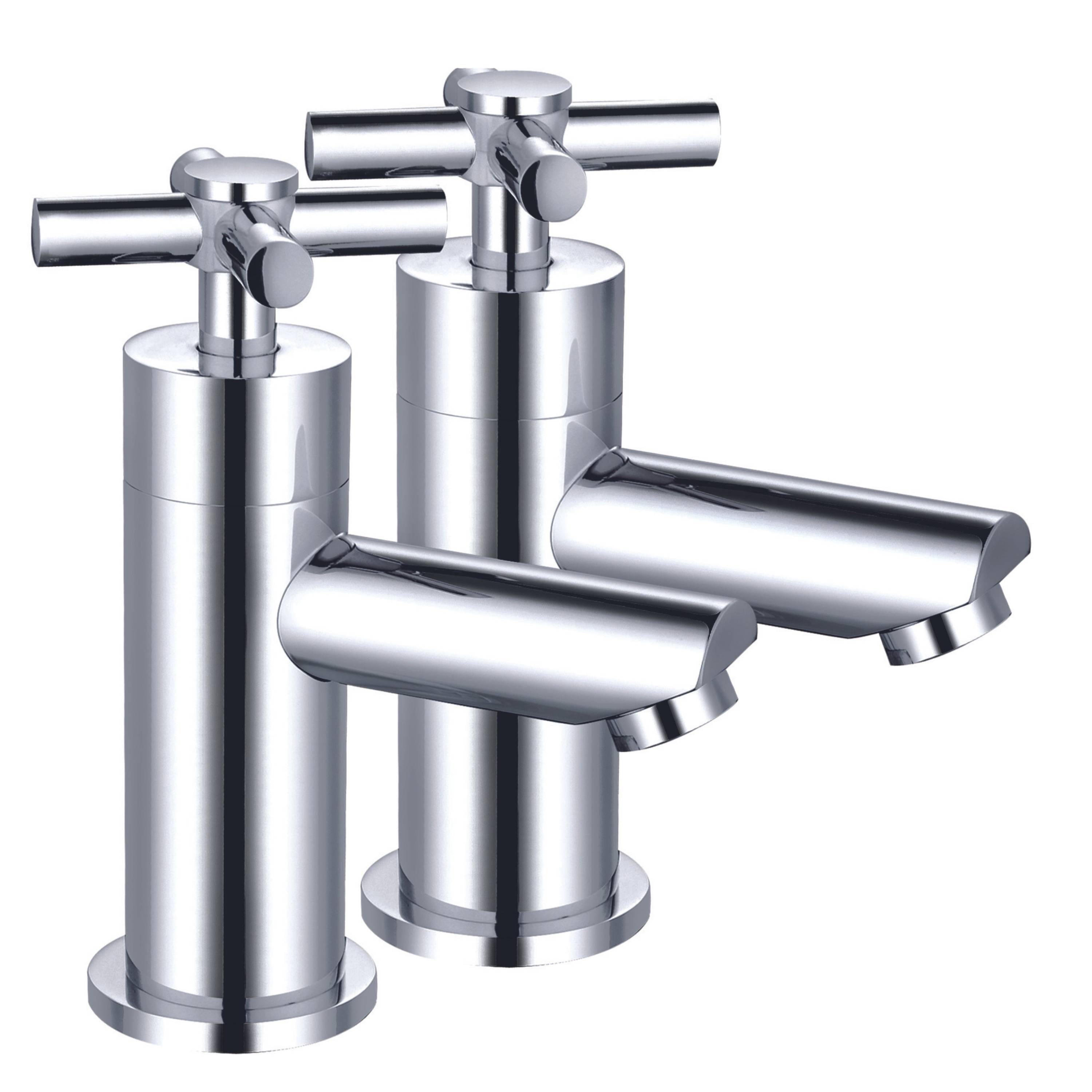 Oban | Basin Pillar Taps  | Chrome