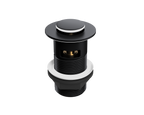 Push Button Click-Clack Basin Waste - Slotted - G1 1/4" - Matt Black