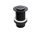Push Button Click-Clack Basin Waste - Unslotted - G1 1/4" - Matt Black