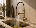 Verossi | Flex | Multiuse Style 3 in 1 Instant Boiling Tap with Flexi Spray  | Brushed Brass Finish