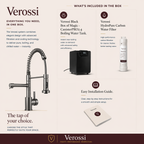 Verossi  | Flex | Multiuse Style 3 in 1 Instant Boiling Tap with Flexi Spray  | Gun Metal Finish