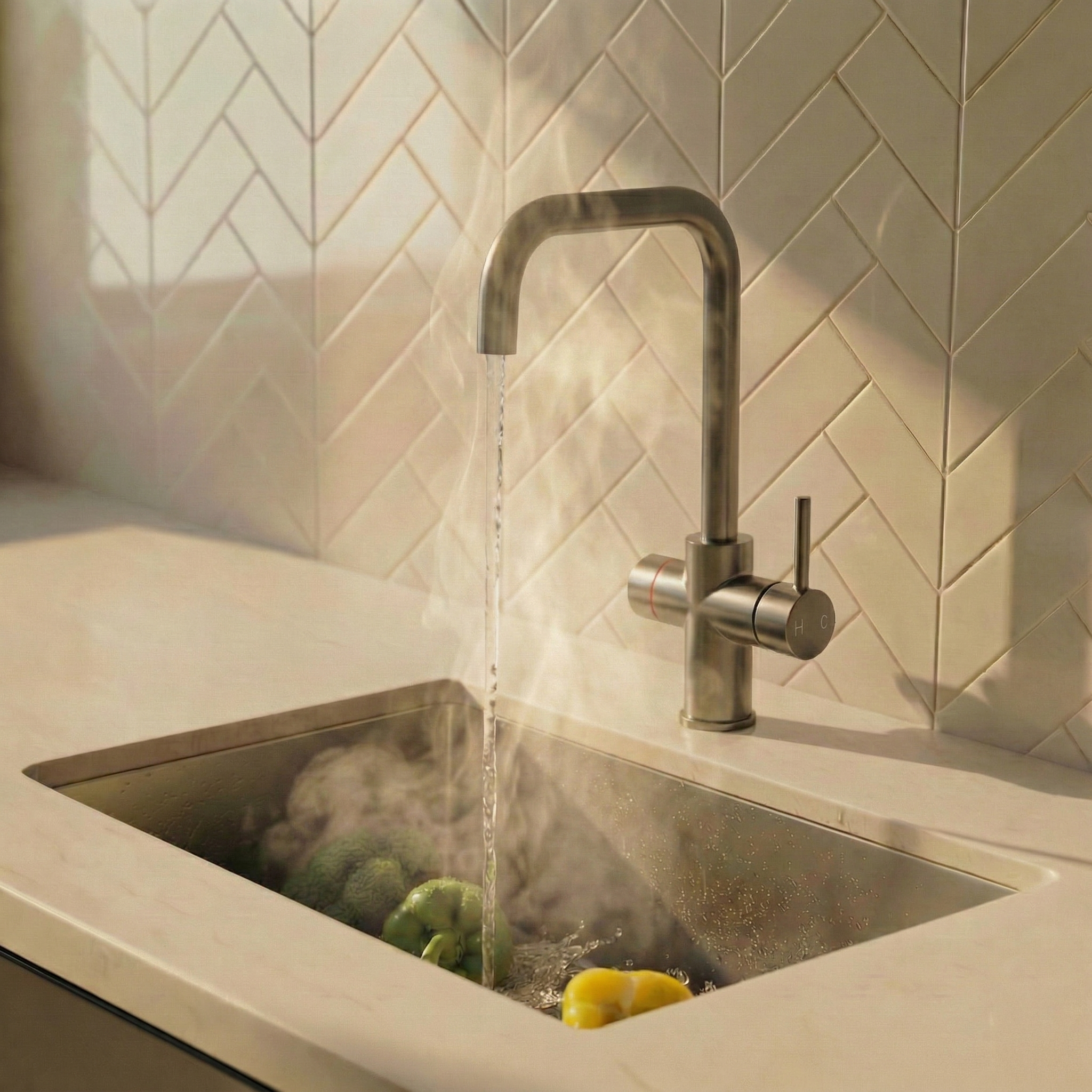 Verossi  | Valeria | Finger Print Control 3 in 1 Instant Boiling Tap | Gunmetal Finish