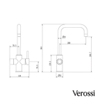 Verossi  | Valeria | Finger Print Control 3 in 1 Instant Boiling Tap | Matt Black Finish