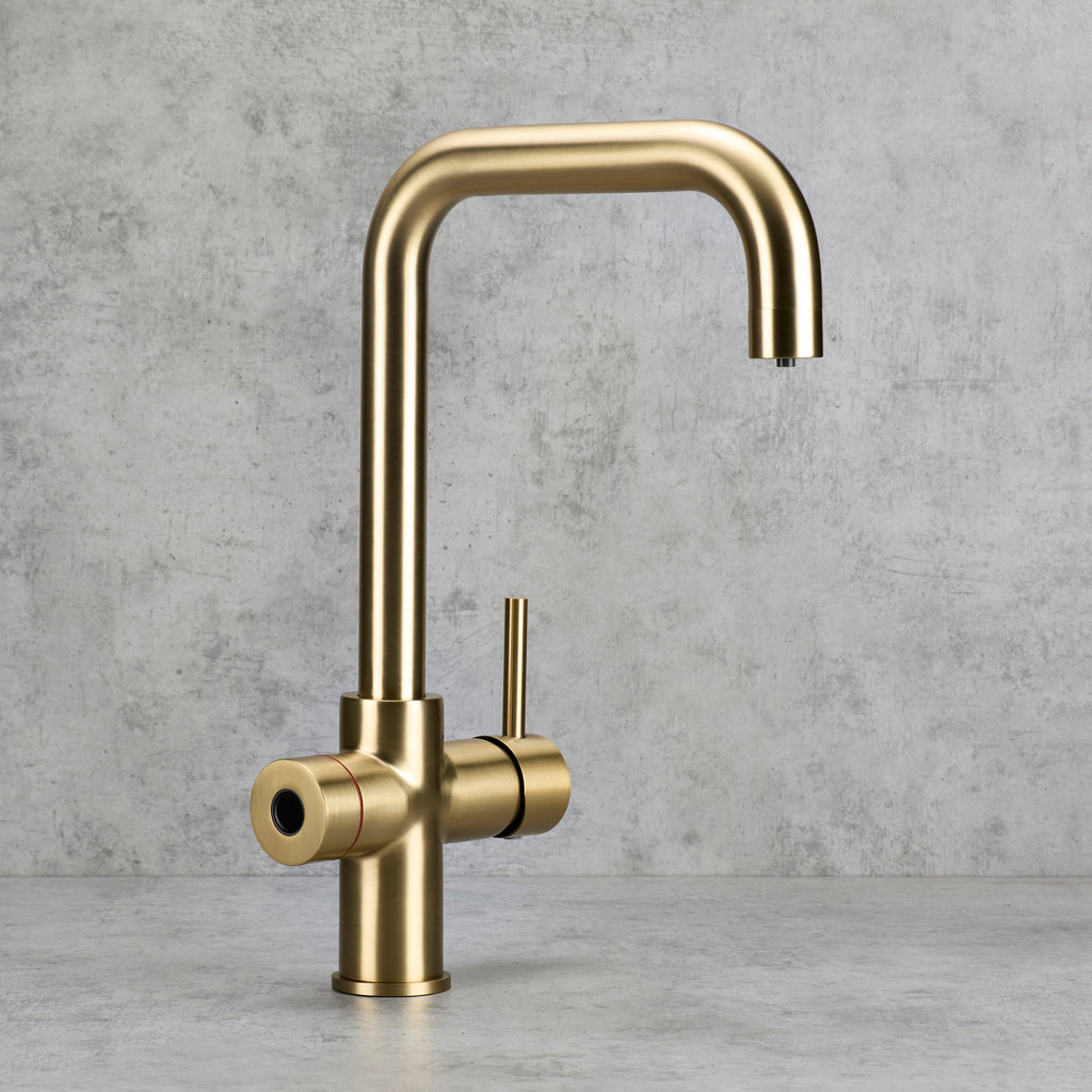 Verossi  | Valyrian | Finger Print Control 4 in 1 Instant Boiling & Filtered Cold Water Tap | Brushed Brass Finish