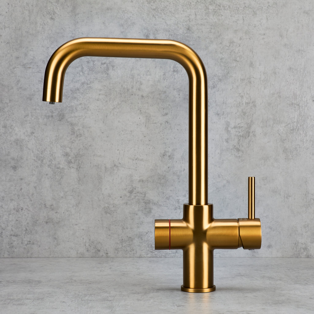 Verossi  | Valyrian | Finger Print Control 4 in 1 Instant Boiling & Filtered Cold Water Tap | Brushed Gold Finish