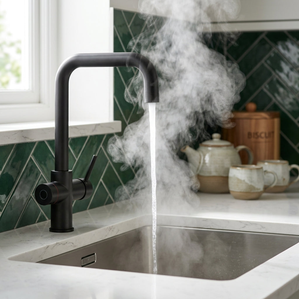 Verossi  | Valyrian | Finger Print Control 4 in 1 Instant Boiling & Filtered Cold Water Tap | Matt Black Finish
