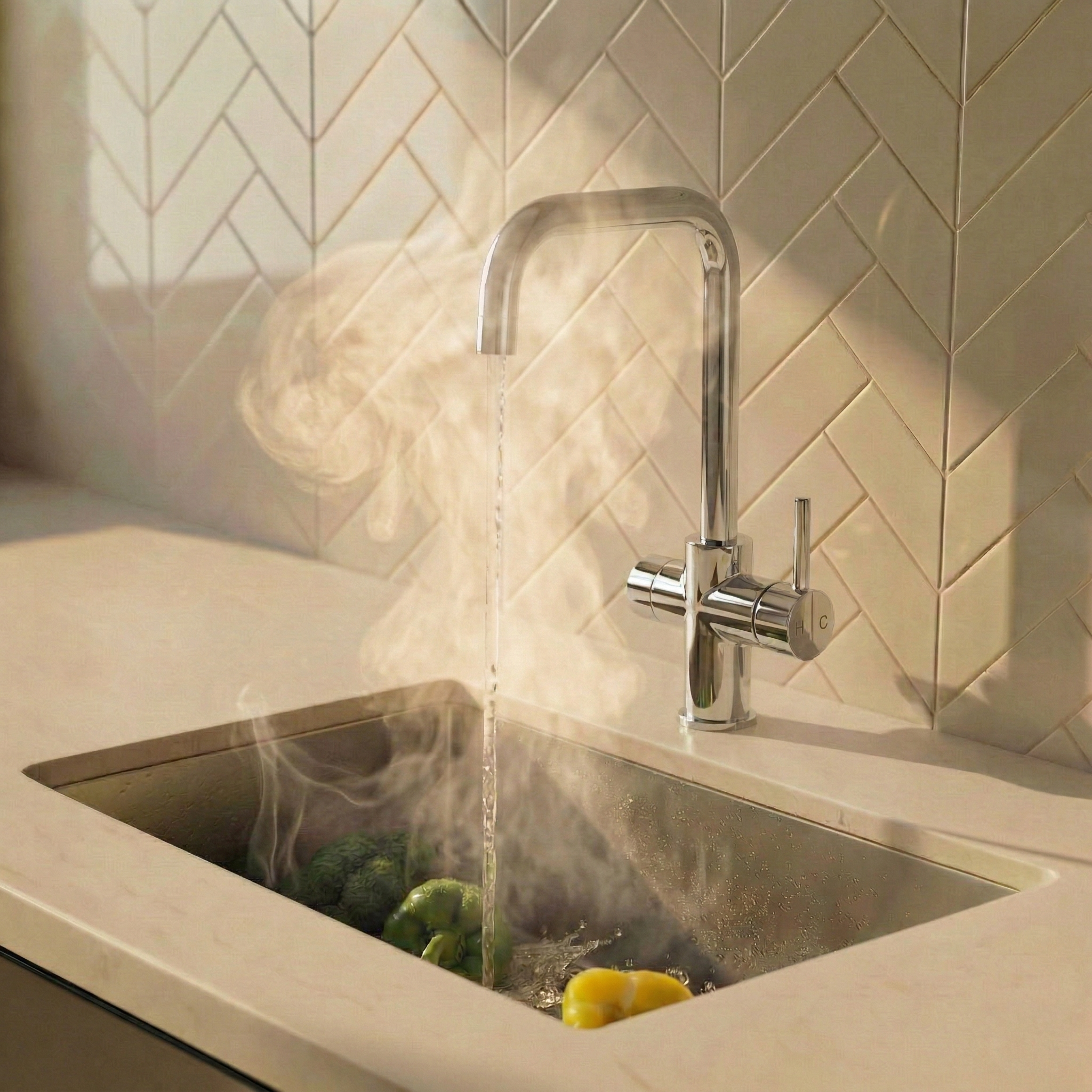 Verossi  | Valyrian | Finger Print Control 4 in 1 Instant Boiling & Filtered Cold Water Tap | Polished Chrome Finish