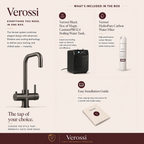 Verossi | Vamore | 3 in 1 Instant Boiling Tap | Gun Metal Finish
