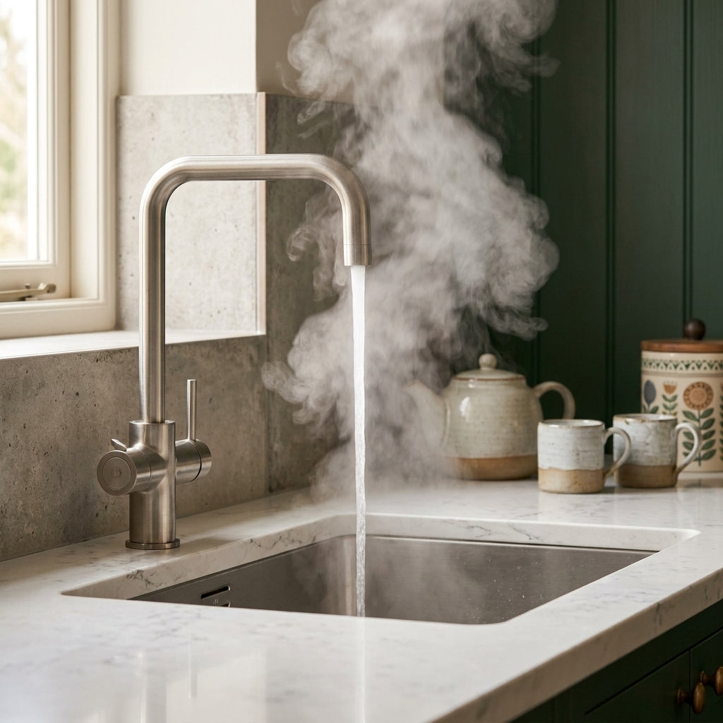 Verossi | Vamore | 3-in-1 Instant Boiling Water Tap System | Brushed Steel